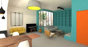 Rénovation d'une maison de ville par l'architecte Deric fourie à Marseille