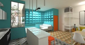 Rénovation d'une maison de ville par l'architecte Deric fourie à Marseille