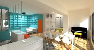 Rénovation d'une maison de ville par l'architecte Deric fourie à Marseille