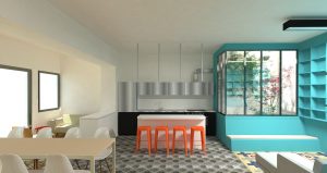 Rénovation d'une maison de ville par l'architecte Deric fourie à Marseille