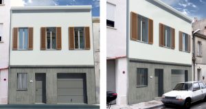 Surélévation maison de ville par l'architecte Deric fourie à Marseille