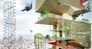 Concevoir une GRATTE CIELpar l'architecte Deric fourie à Marseille