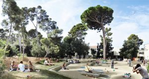 Aménagement des espaces extérieurs par l'architecte Deric fourie à Marseille